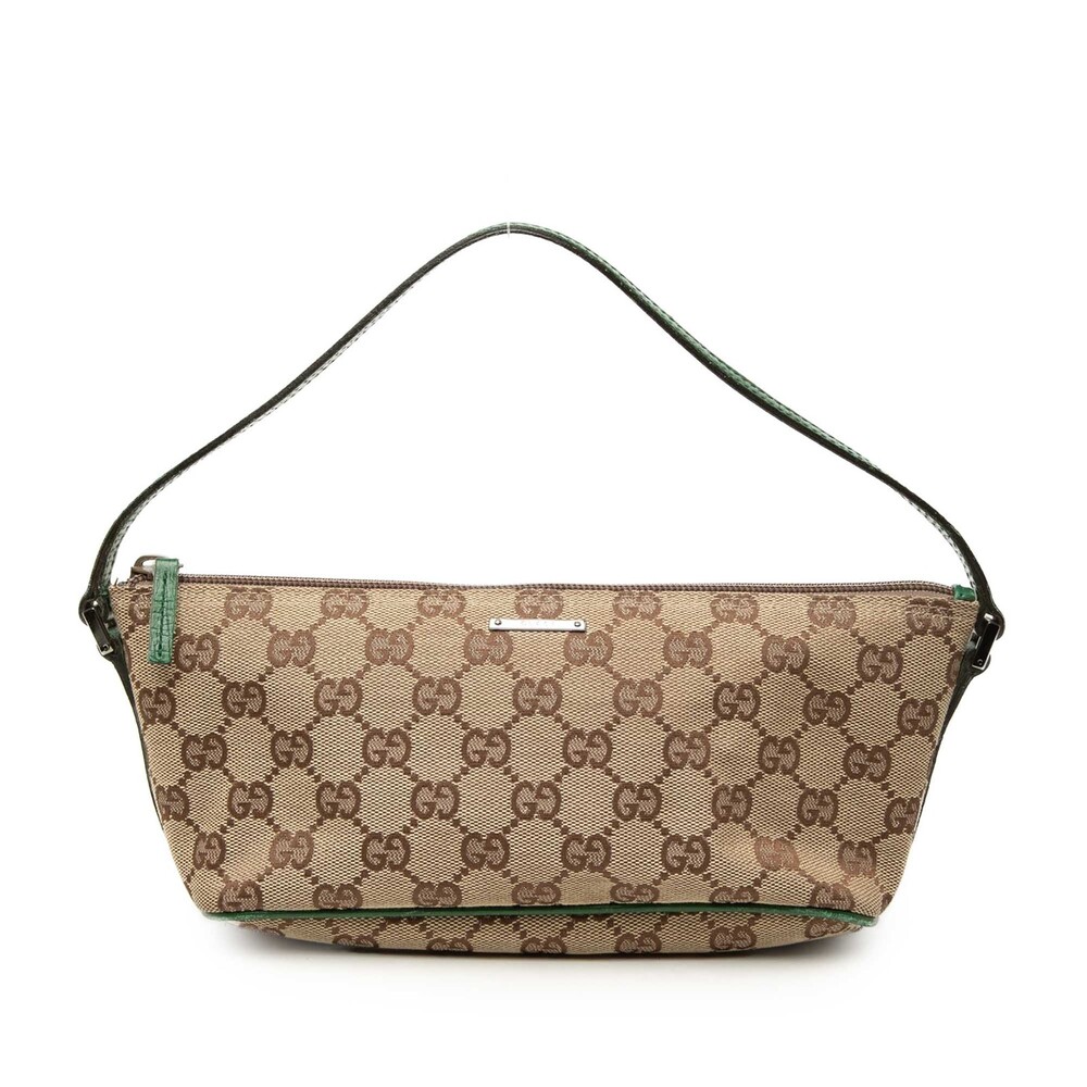 Gucci Gg Canvas Boat Pre-Loved Shoulder #362441G56B